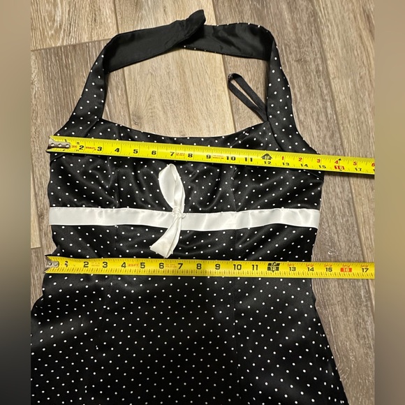 🛍️Zim Zum by Niki Livas classic black with white polkadots dress size 5-6 - Picture 9 of 11